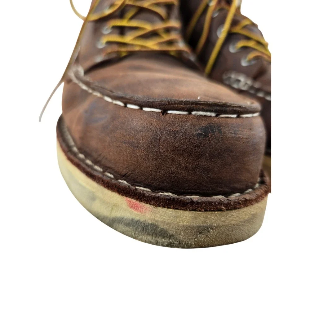 Danner Bull Run Moc Toe 6 Brown Steel Toe Work Boots Mens 10.5 EE Wide 15564 USA